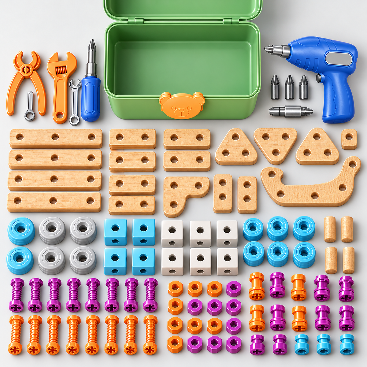 🧰 Children's Educational DIY Tool Kit – Build, Learn & Create!
