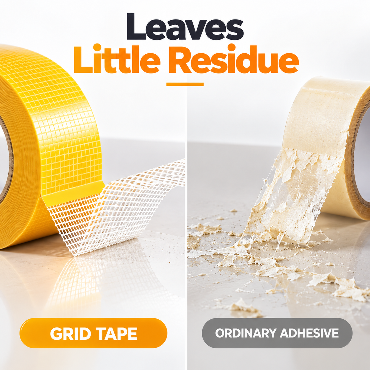 💪 Heavy-Duty Double-Sided Grid Tape – Strong Grip & Cleaner Removal