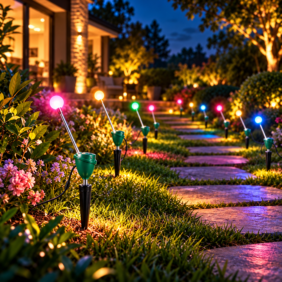 ✨ RGB Dancing Firefly Garden Lights – 7-Color Changing Motion Lights for Outdoor Garden & Landscape Decor