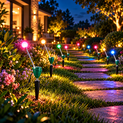 ✨ RGB Dancing Firefly Garden Lights – 7-Color Changing Motion Lights for Outdoor Garden & Landscape Decor