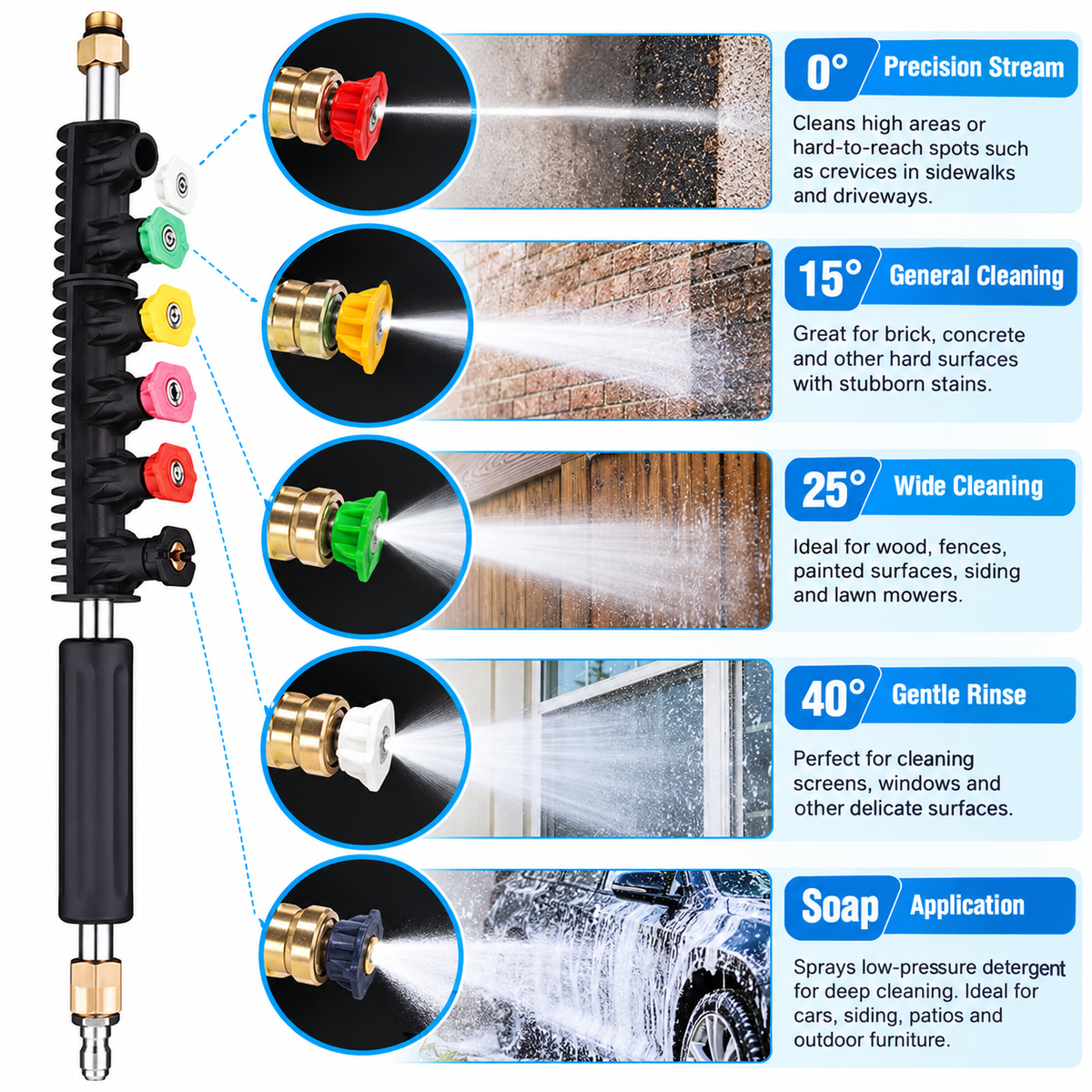💦🚀 High-Pressure Washer Extension Wand Set – Reach Higher, Clean Faster & Easier! ✨