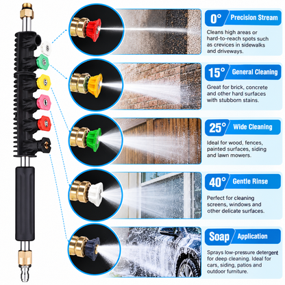 💦🚀 High-Pressure Washer Extension Wand Set – Reach Higher, Clean Faster & Easier! ✨