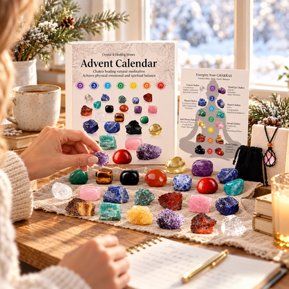 🎁 Crystal Advent Calendar — 24 Days of Gemstone Surprises ✨