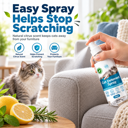 🐱🛡️ Cat Scratch Deterrent Spray – Protect Your Furniture & Keep Cats Away from Scratching!