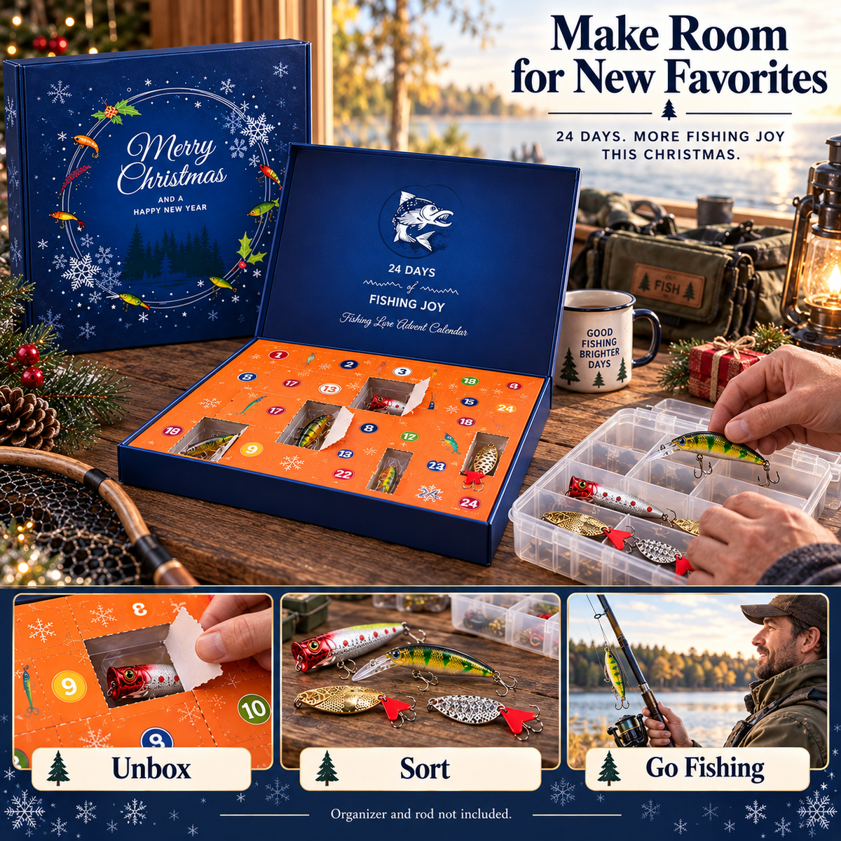 🎣 2026 Fishing Advent Calendar – 24 Days of Surprise Fishing Lures