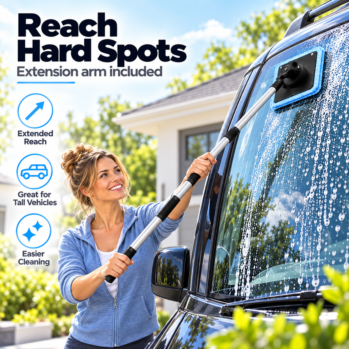 🚗✨ Dual-Sided Magnetic Windshield Cleaner – Effortless Streak-Free Glass Cleaning