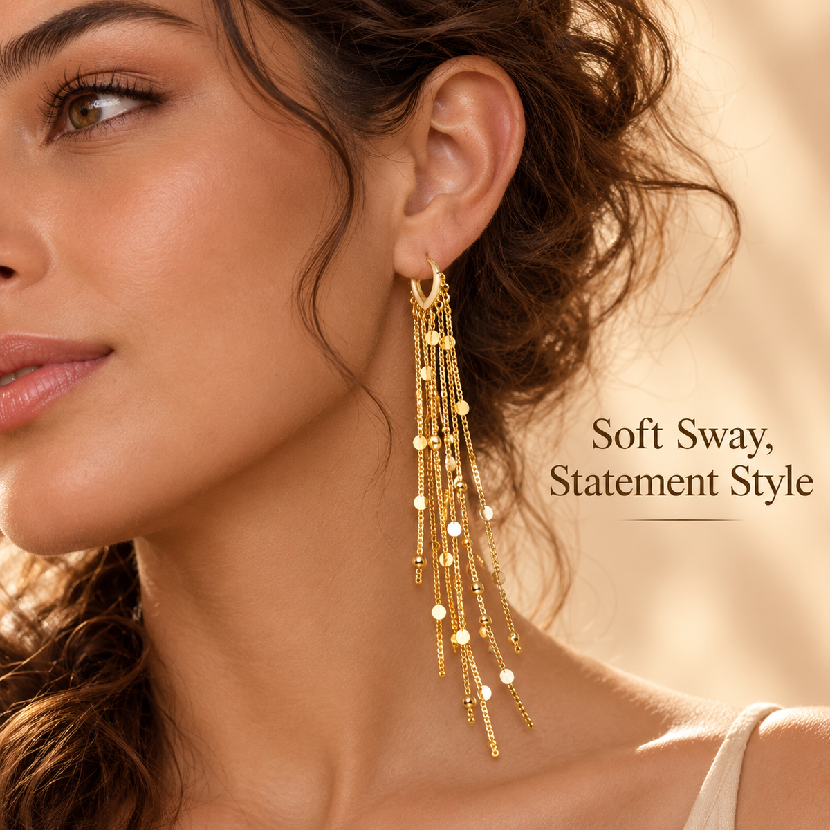 ✨ Elegant Long Tassel Statement Earrings for Women