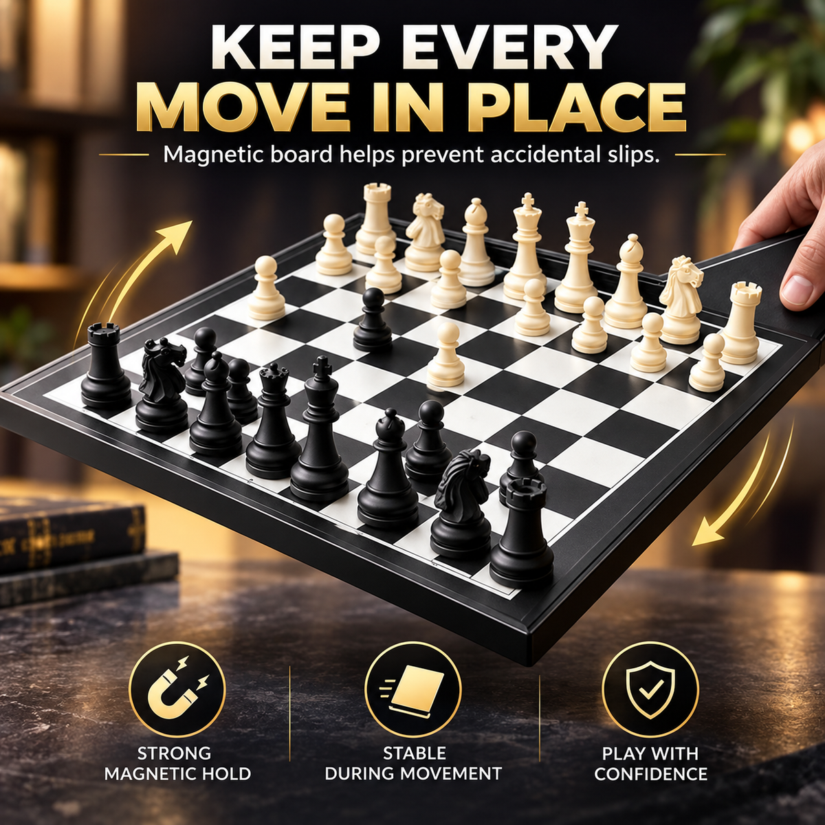 ♟️ Premium Magnetic Chess Set🔥250th Anniversary Special Edition Chessboard & Pieces