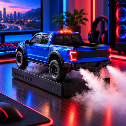 🚘 LED Pickup Truck Humidifier – Exhaust-Style Mist Effect & Cool Desktop Decor