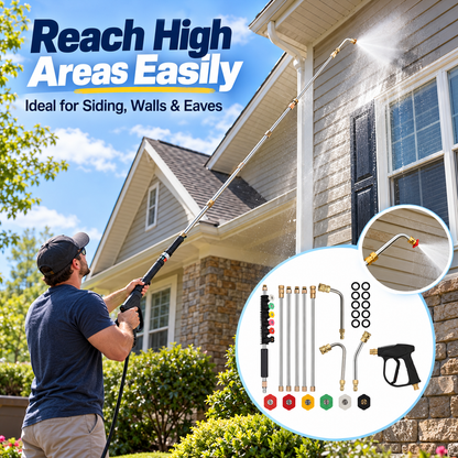 💦🚀 High-Pressure Washer Extension Wand Set – Reach Higher, Clean Faster & Easier! ✨