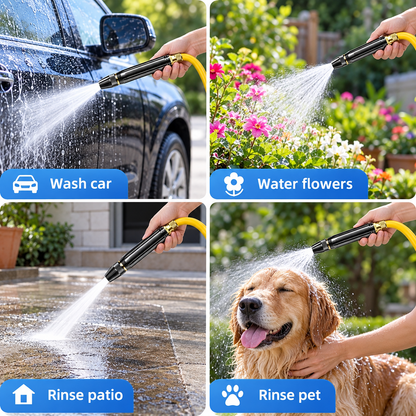 🚿Adjustable High-Pressure Water Spray Nozzle – Car Wash & Outdoor Cleaning