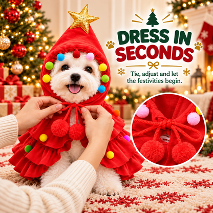 Christmas Tree Pet Costume for Dogs & Cats – Festive Holiday Outfit