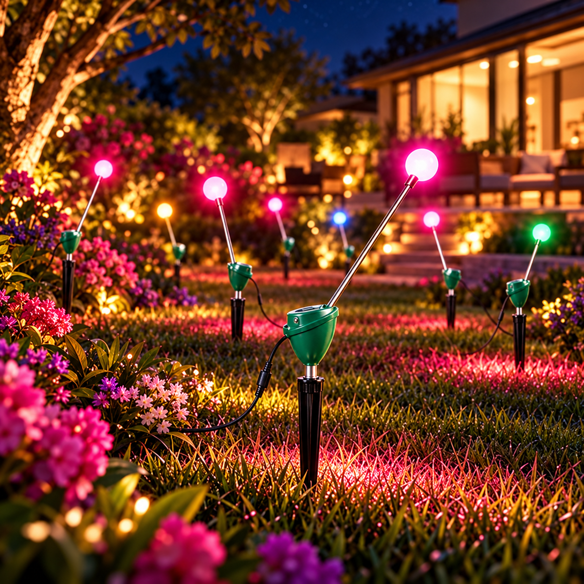 ✨ RGB Dancing Firefly Garden Lights – 7-Color Changing Motion Lights for Outdoor Garden & Landscape Decor