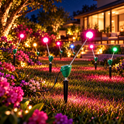 ✨ RGB Dancing Firefly Garden Lights – 7-Color Changing Motion Lights for Outdoor Garden & Landscape Decor