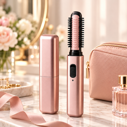 ✨ Cordless Ceramic Hair Curler – Portable Mini Curling Iron with 3 Heat Settings