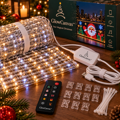Ncrovopro smart pixel curtain lights for animated holiday displays