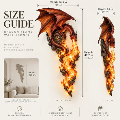 🔥 Dragonfire Guardian Wall Sconce – 🐉A Legendary Flame Awakens On Your Wall 🔥
