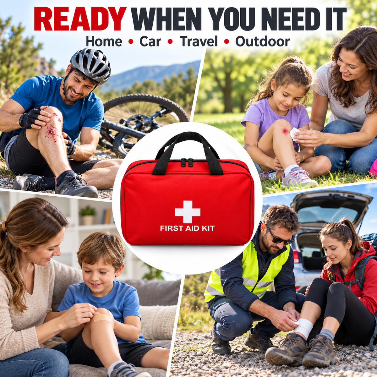 Home Car Travel Outdoor First Aid Kit