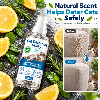 🐱🛡️ Cat Scratch Deterrent Spray – Protect Your Furniture & Keep Cats Away from Scratching!