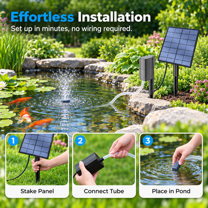 ☀️Solar Pond Aerator with Air Pump🐟