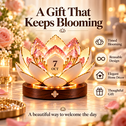 🌸✨ Automatic Blooming Perpetual Calendar | A Timeless Flower That Blooms Year After Year 🌷♾️