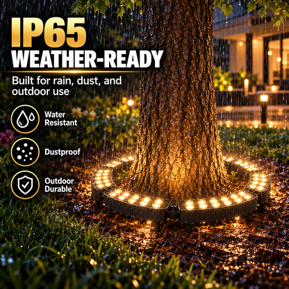 🌳 LED Ring Tree Light – Waterproof Outdoor Landscape Spotlight