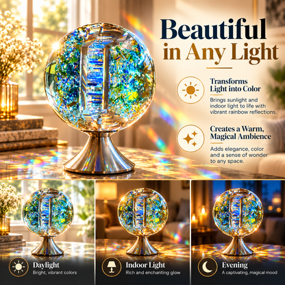 🌈✨ Magical Rainbow Crystal Light Sculpture – Stunning Glass Art That Fills Your Room with Colorful Reflections!