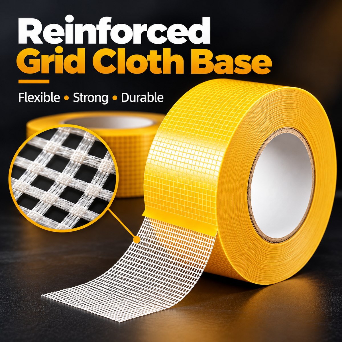 💪 Heavy-Duty Double-Sided Grid Tape – Strong Grip & Cleaner Removal