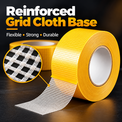 💪 Heavy-Duty Double-Sided Grid Tape – Strong Grip & Cleaner Removal