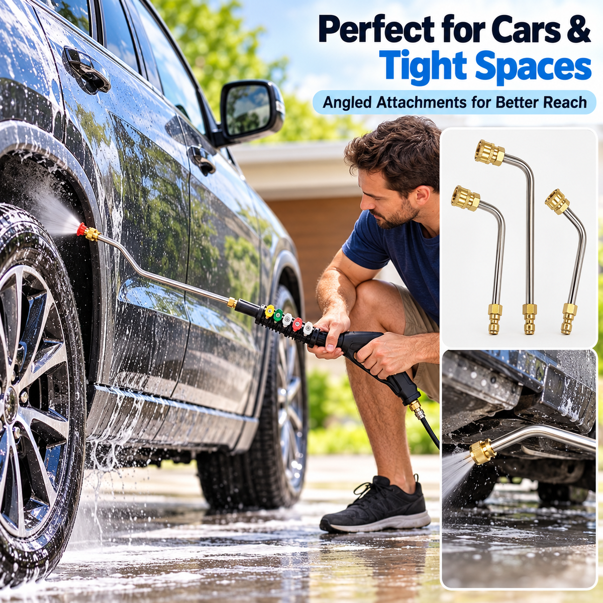💦🚀 High-Pressure Washer Extension Wand Set – Reach Higher, Clean Faster & Easier! ✨