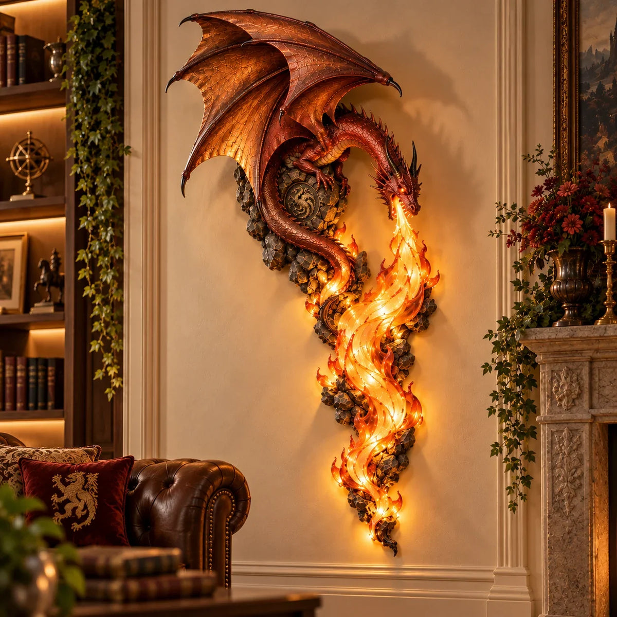 🔥 Dragonfire Guardian Wall Sconce – 🐉A Legendary Flame Awakens On Your Wall 🔥