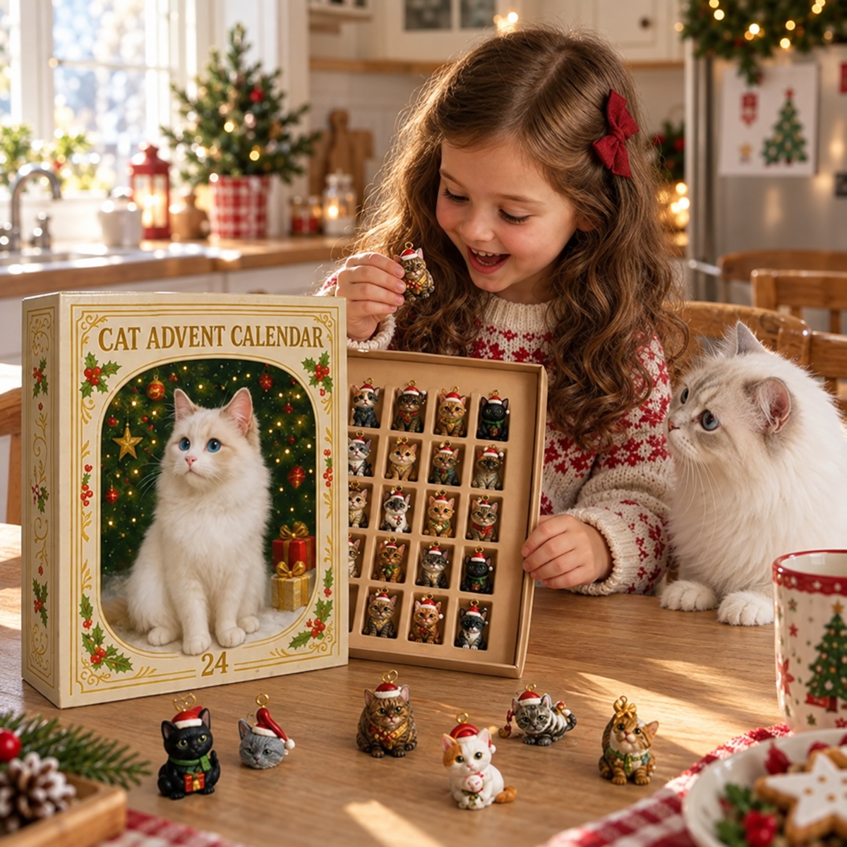 🎄 2026 Cat Advent Calendar – Christmas Countdown Gift for Cat Lovers