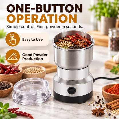 ⚡ High-Speed Stainless Steel Grain Grinder – Powerful Multi-Purpose Mill