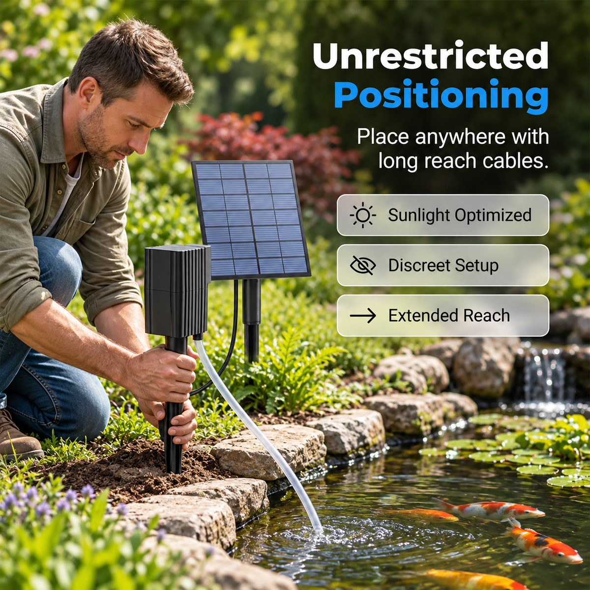 ☀️Solar Pond Aerator with Air Pump🐟
