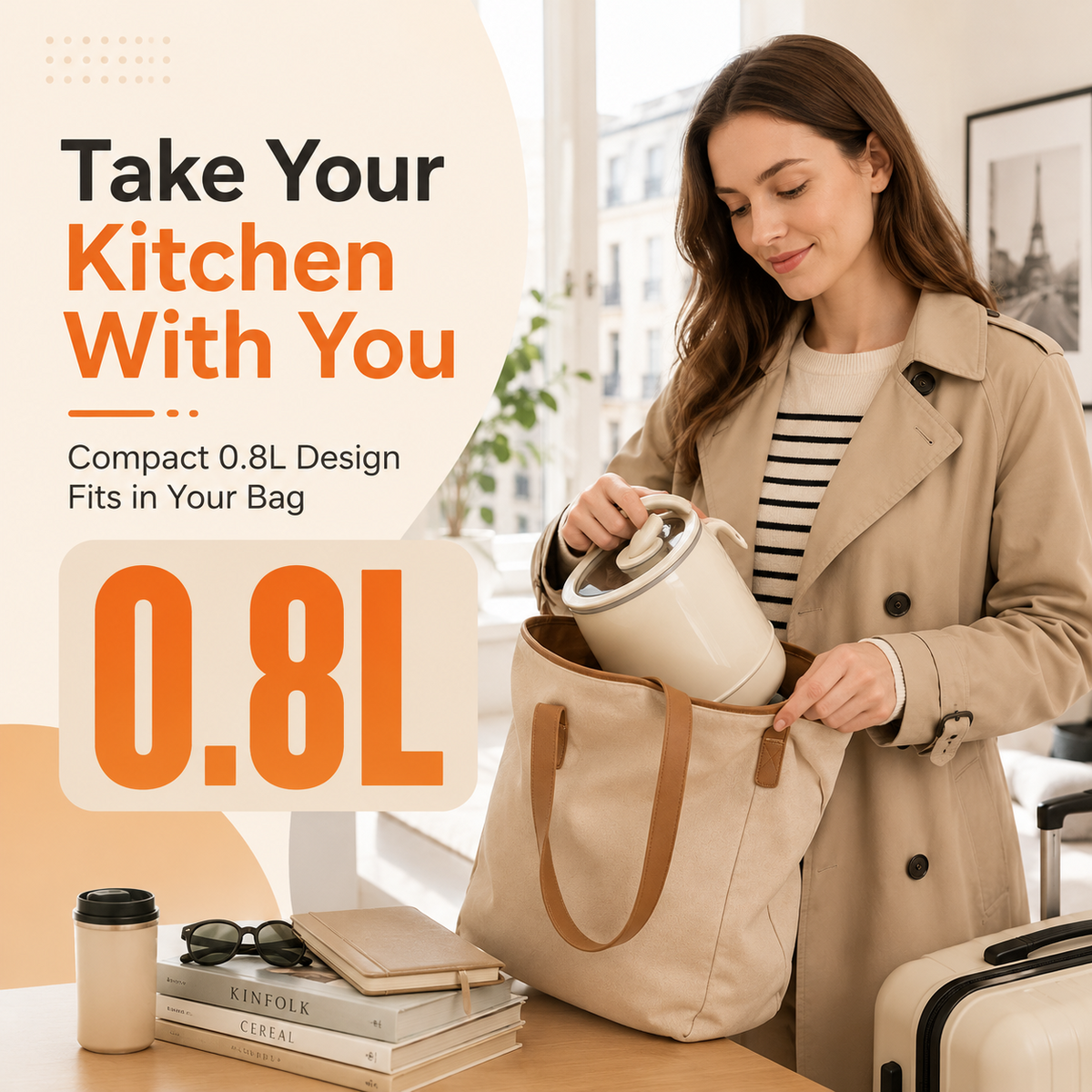 2-in-1 Portable Electric Cooker – Compact Mini Cooking Pot for Fast, Easy Meals