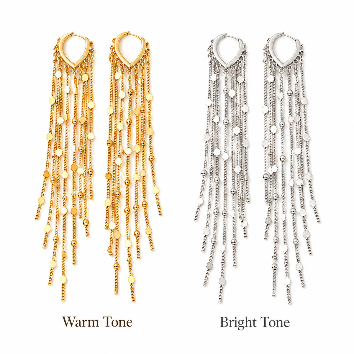 ✨ Elegant Long Tassel Statement Earrings for Women
