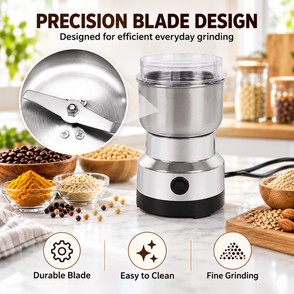 ⚡ High-Speed Stainless Steel Grain Grinder – Powerful Multi-Purpose Mill