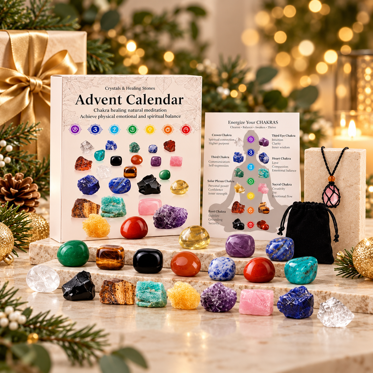 🎁 Crystal Advent Calendar — 24 Days of Gemstone Surprises ✨