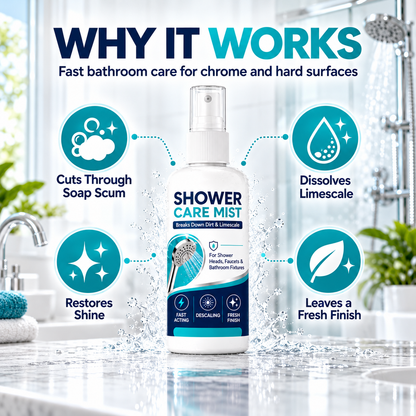 🚿✨ Powerful Shower Limescale Remover Spray – Effortlessly Dissolve Stubborn Buildup!