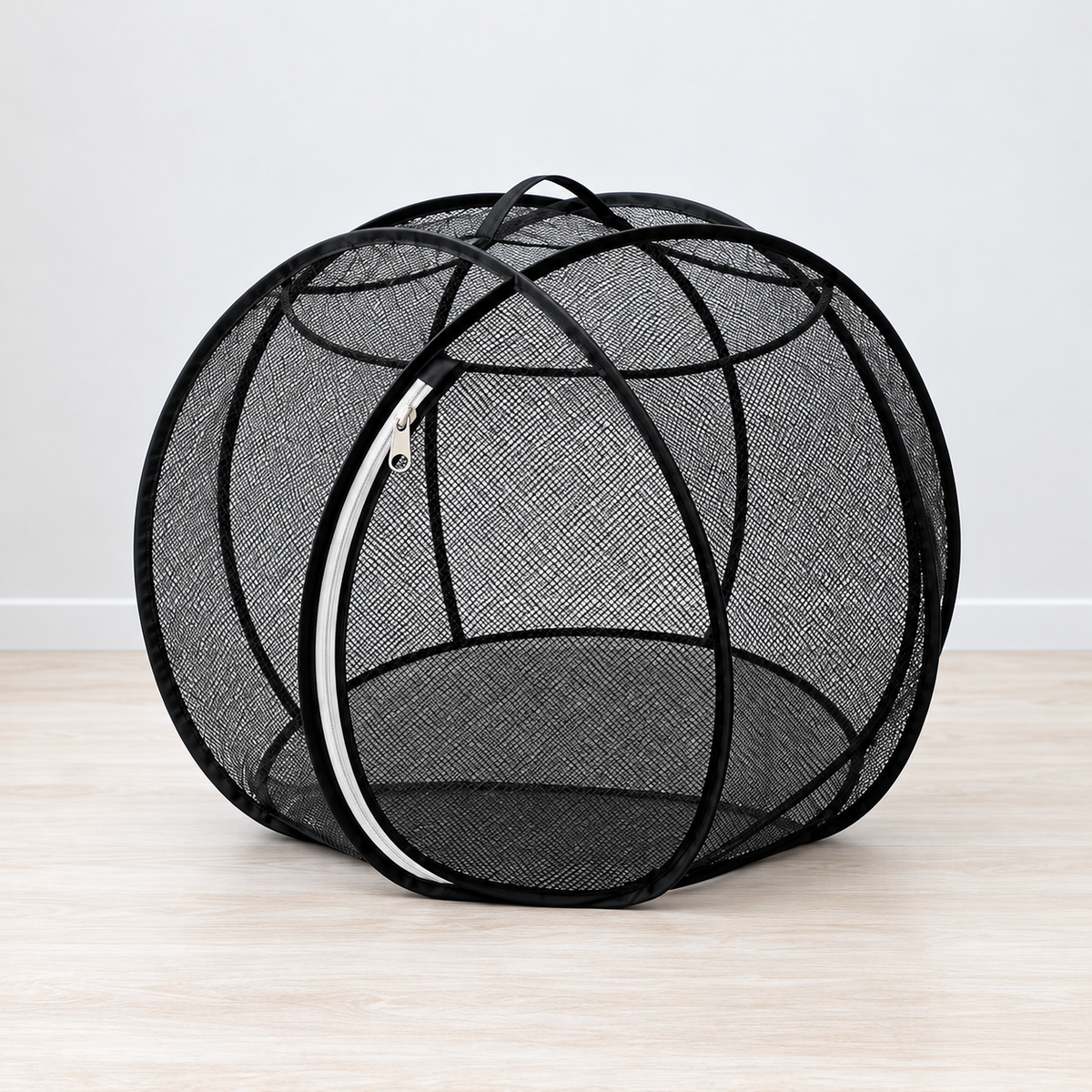 Black FreshAir Cat Haven mesh pop-up enclosure product view