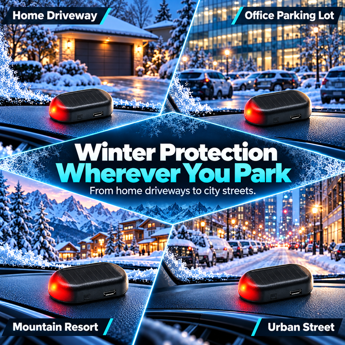 ❄️ Electromagnetic Snow & Ice Device for Cars – Winter Windshield Accessory 🚗