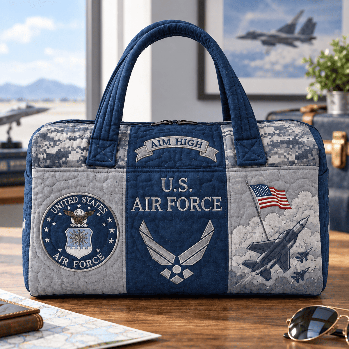Ncrovopro military heritage quilted duffel bag product image