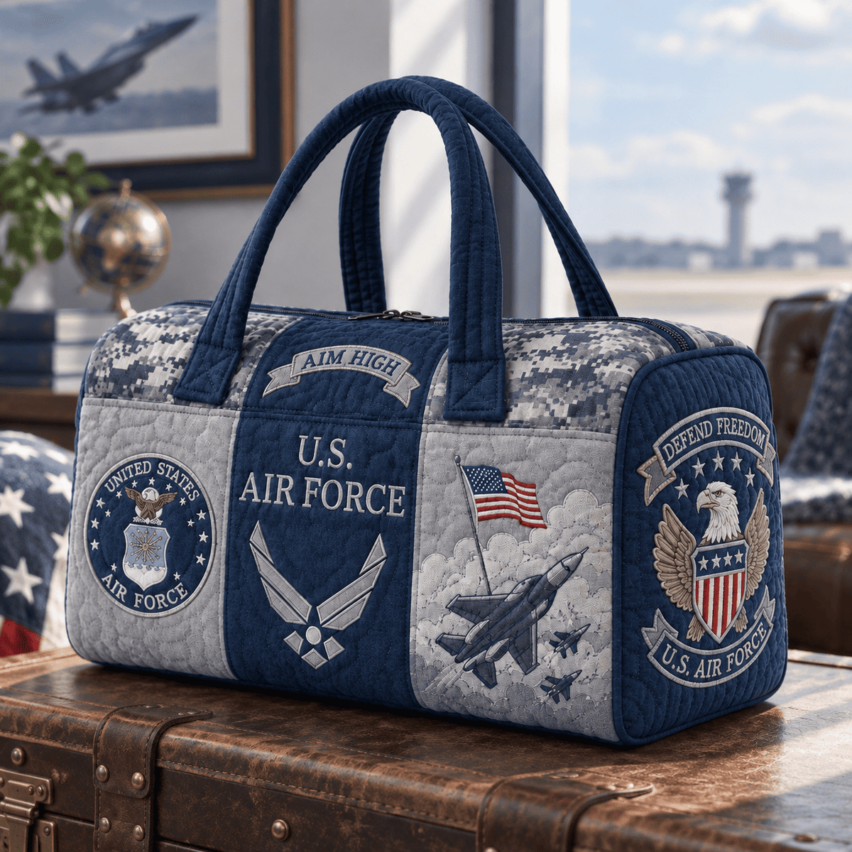 Ncrovopro military heritage quilted duffel bag product image