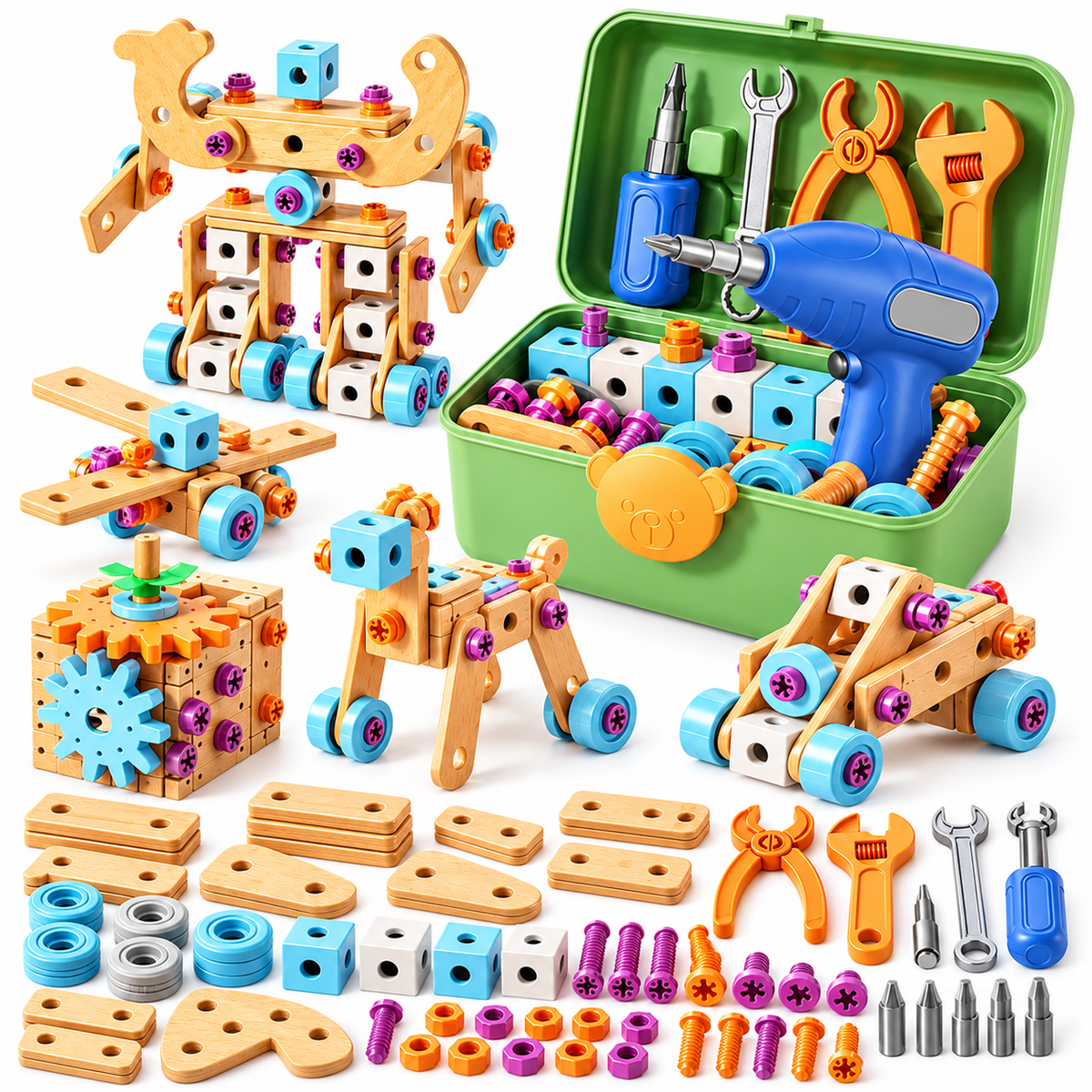 🧰 Children's Educational DIY Tool Kit – Build, Learn & Create!