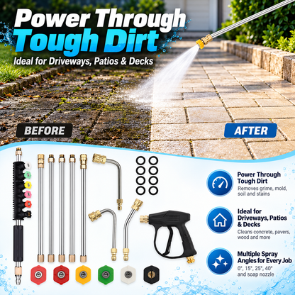 💦🚀 High-Pressure Washer Extension Wand Set – Reach Higher, Clean Faster & Easier! ✨