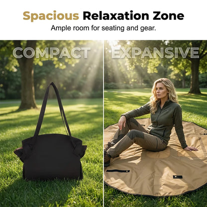 🔥🛍️ 2-in-1 Convertible Shopping Tote Bag & Picnic Mat – Everyday Multi-Purpose Carry Bag