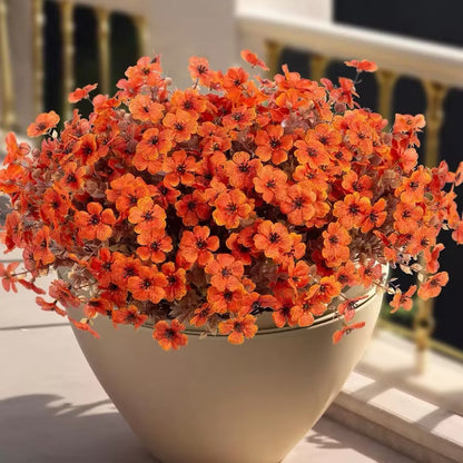 Fall Artificial Flower Halloween 12pcs, UV Resistant Colorful Fake Flower🍂