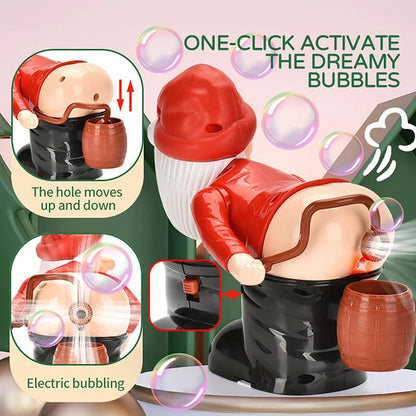 🎅🎄 Santa Bubble Blowing Machine – Musical Christmas Decor with Lights & Bubbles! ✨🫧