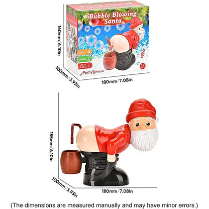 🎅🎄 Santa Bubble Blowing Machine – Musical Christmas Decor with Lights & Bubbles! ✨🫧