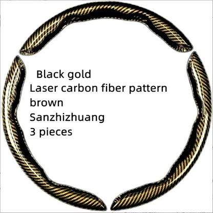 🏎️ Carbon Fiber-Style Steering Wheel Cover — Anti-Slip Car Steering Wheel Cover for 15-Inch Steering Wheels